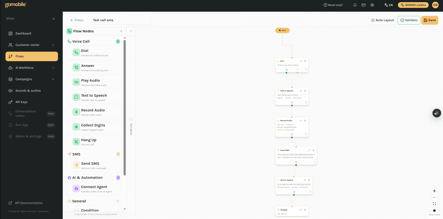 Flow Studio — éditeur visuel
